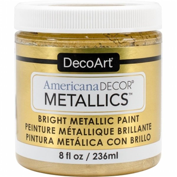 Deco Art 8 oz Americana Decor Metallic Paint, Soft Gold DE379423